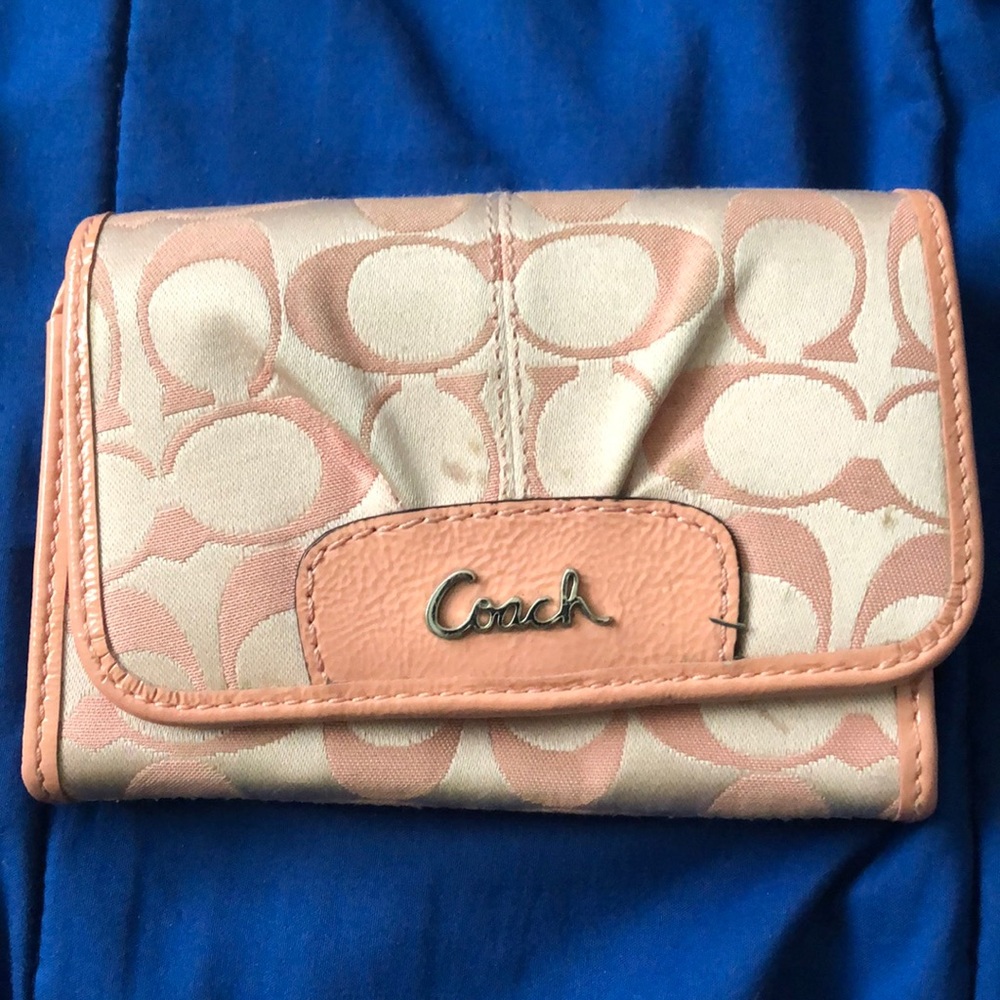 Pink Coach Wallet